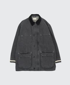 ヨーク 25FW VINTAGED DENIM COVERALL HALF COAT(YK25FW01067C)BLACK☆9月6日(土)発売！