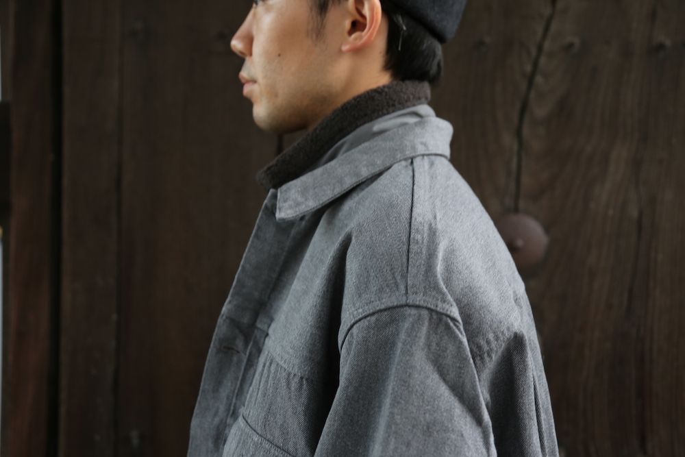 Graphpaper Colorfast Denim Blouson&Colorfast Denim Two Tuck Pants"GRAY"Style.2020.11.13.