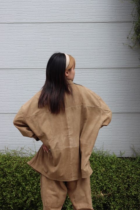 SEEALL 22AW LEATHER OVERSIZED SHIRTS style 2022.9.10