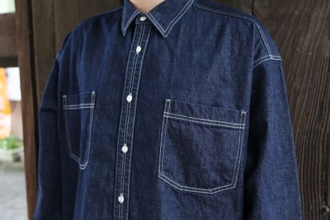 Graphpaper Denime Regular Collar Shirt style.2021.3.13.
