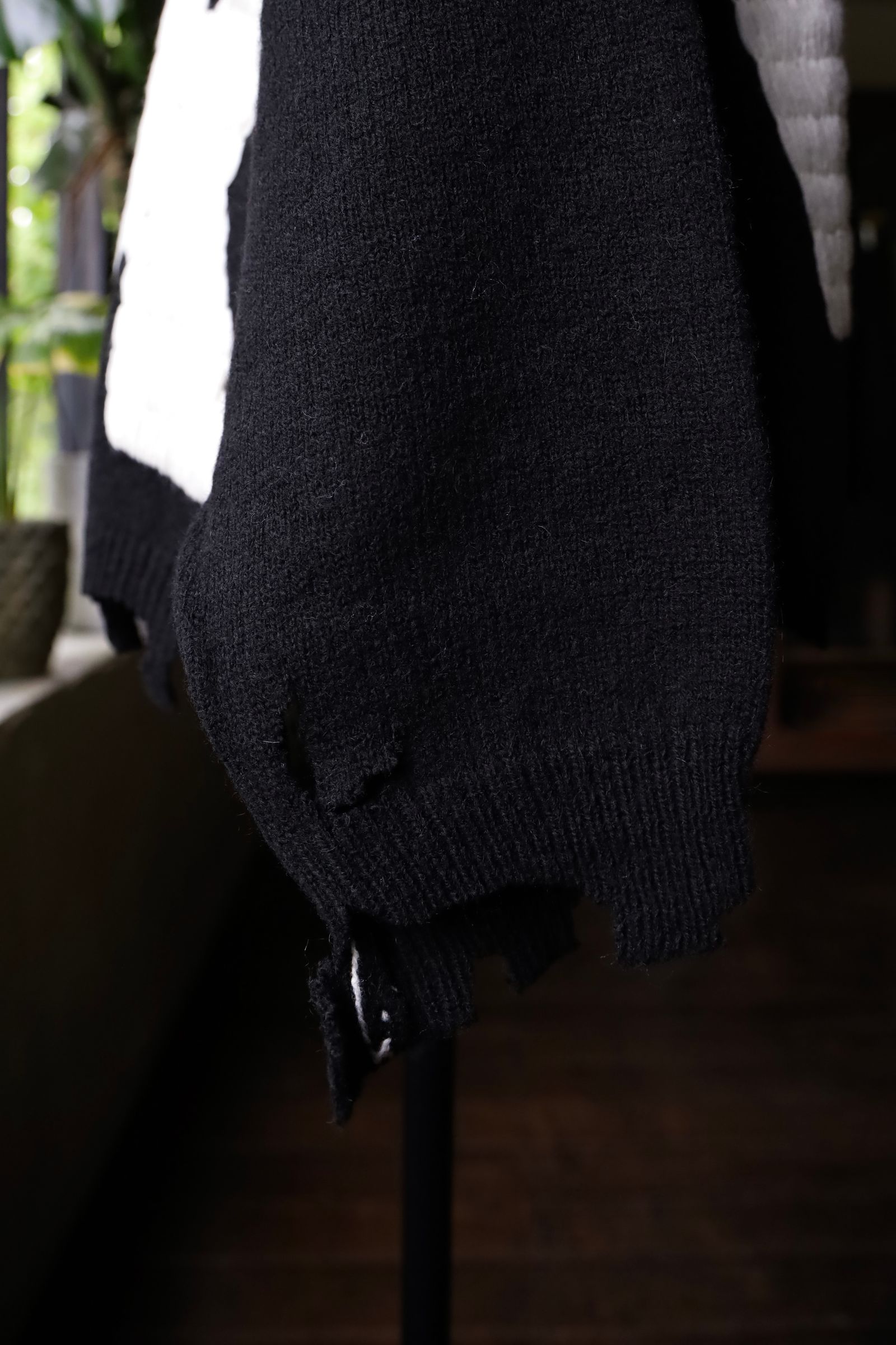 セントマイケル24AW セックスピストルズコラボ I AM A SP_CREW KNIT(SM-YS1-0000-C24)BLACK