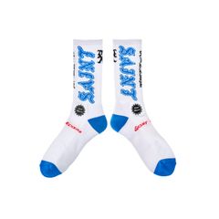 セントマイケル 26SS SAINT SOCKS(SM-MK8-0000-107)WHITE× BLUE☆4月11日(土)発売！