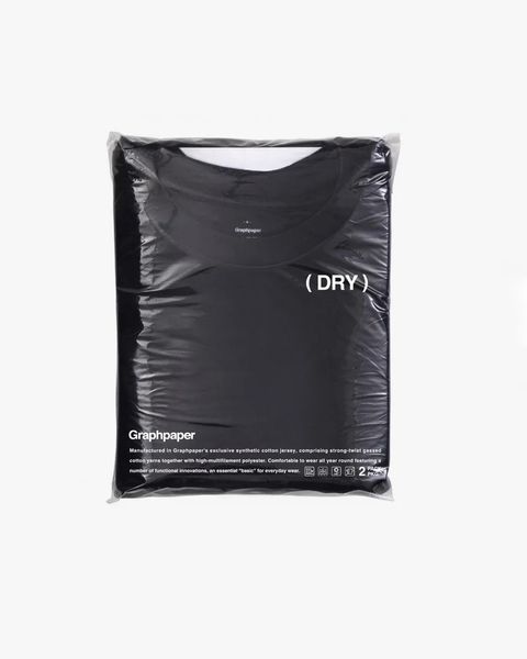 グラフペーパー DRY 2-Pack Crew Neck Tee(GU261-70118B)BLACK☆4月18日(土)新作発売！