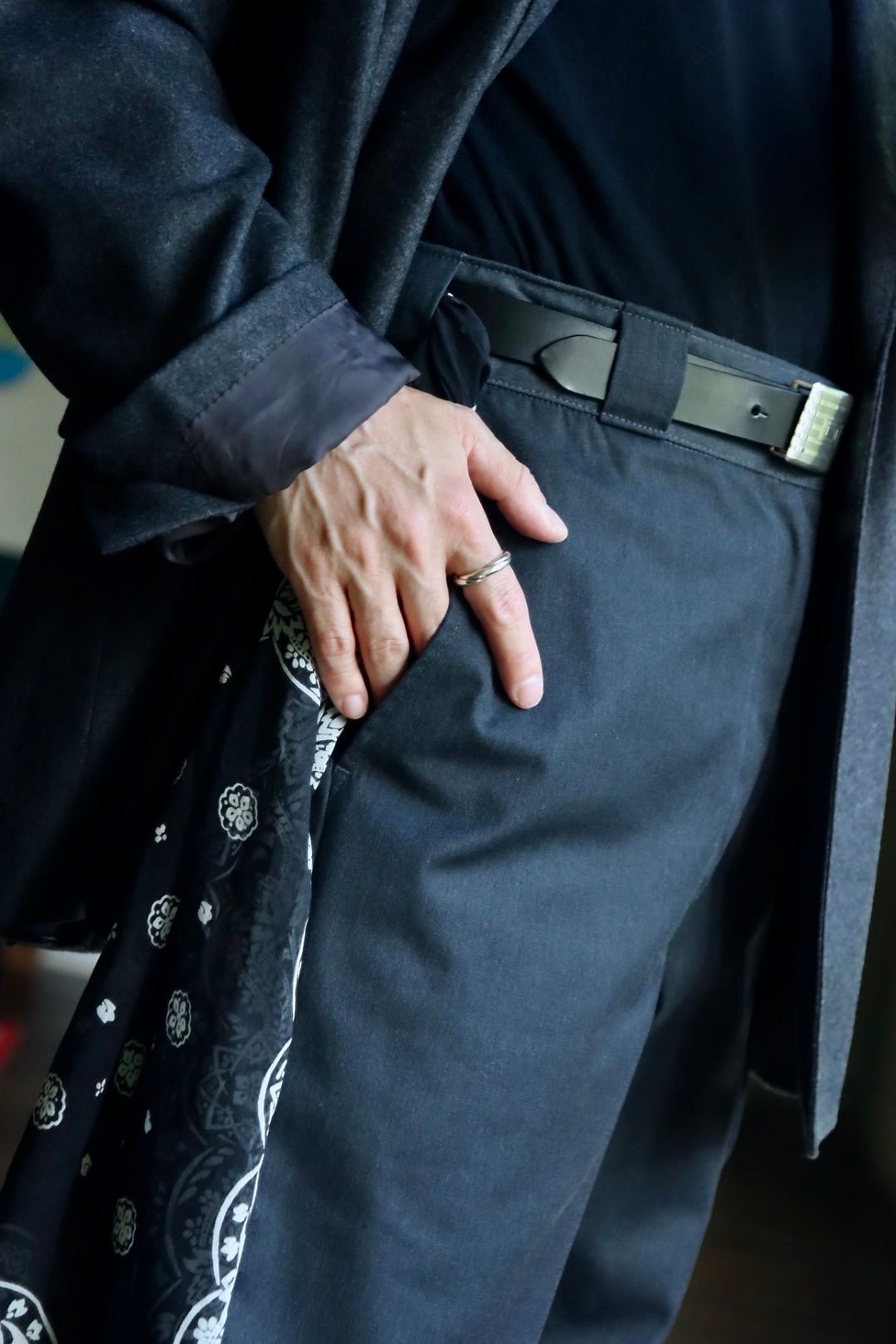 A.PRESSE Double Breasted Jacketスタイル