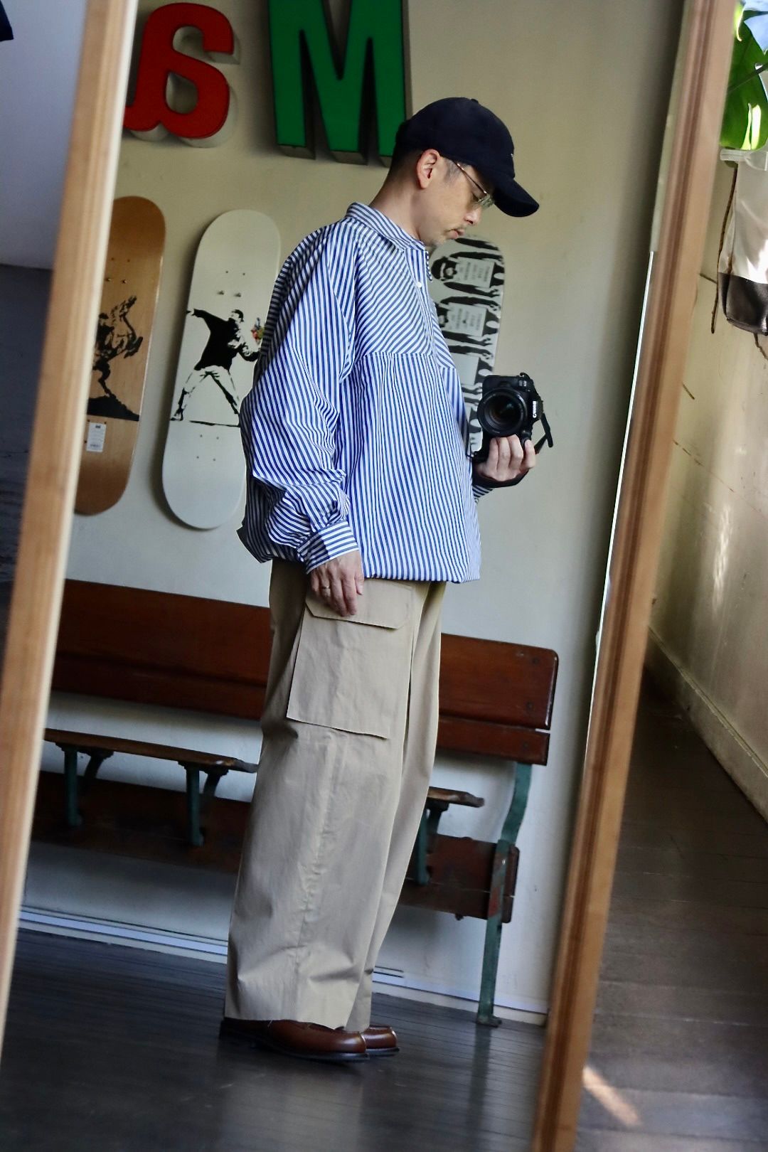 FreshService CORPORATE STRIPE ANORAK SHIRTスタイル.11.1.