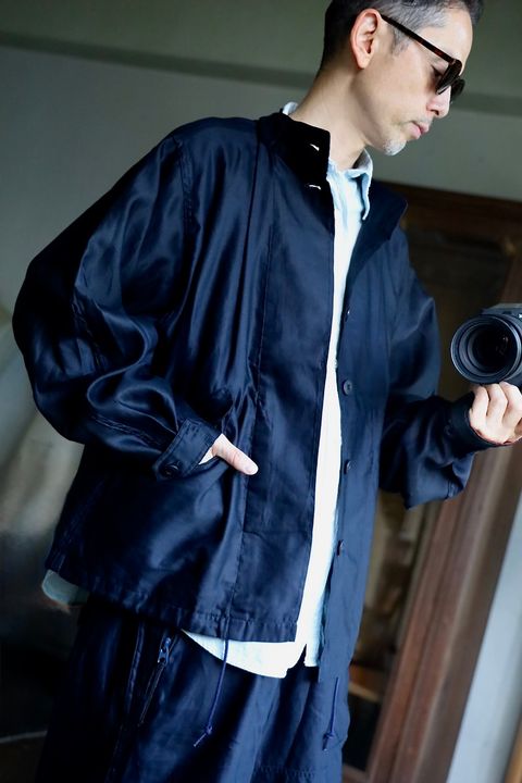 Gurankファティーグジャケット"NAVY"スタイル