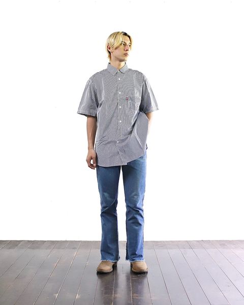 eYe JUNYA WATANABE MAN 24SS Levi's Wネーム S/Sシャツ style 2024.5.17