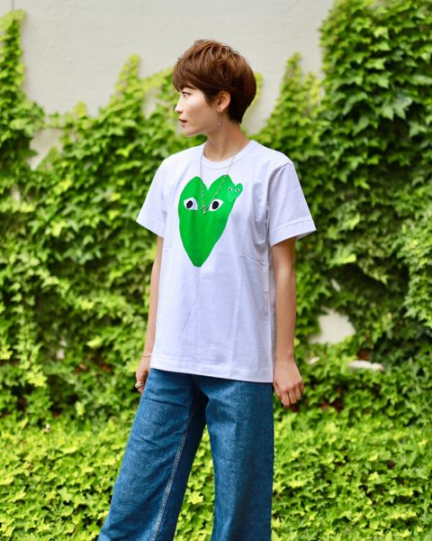 PLAY COMME des GARCONS レディース GREEN HEART style.2023.6.3