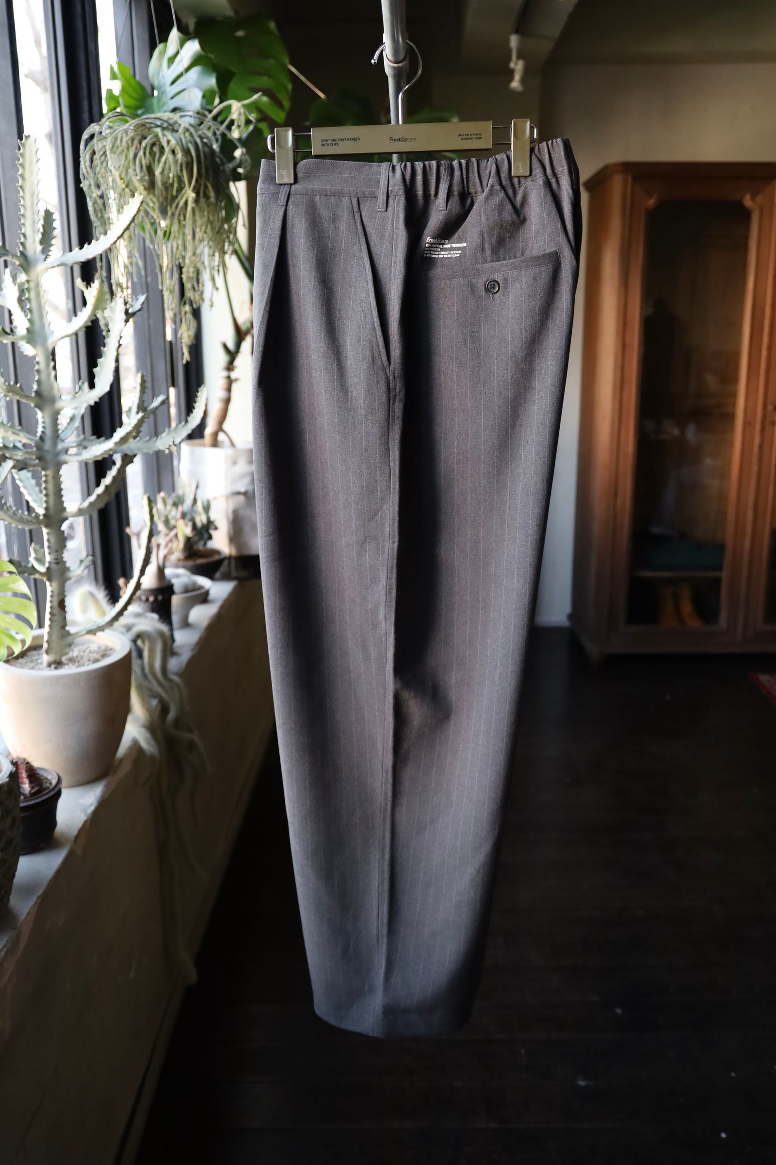 フレッシュサービス DRY TROPICAL WIDE TROUSER(FSC251-40144)GRAY