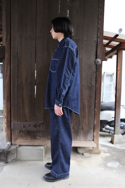 Graphpaper Denime Regular Collar Shirt style.2021.3.13.