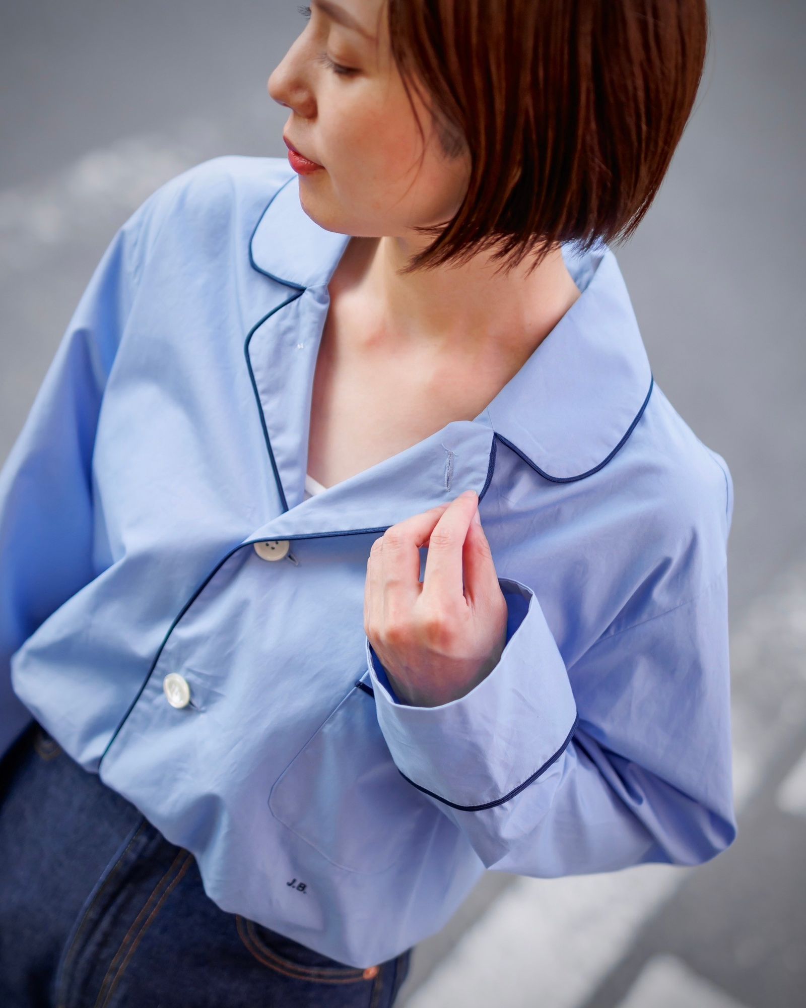 J.B. ATTIRE  Saint-Tropez pajama shirt style 2024.09.26