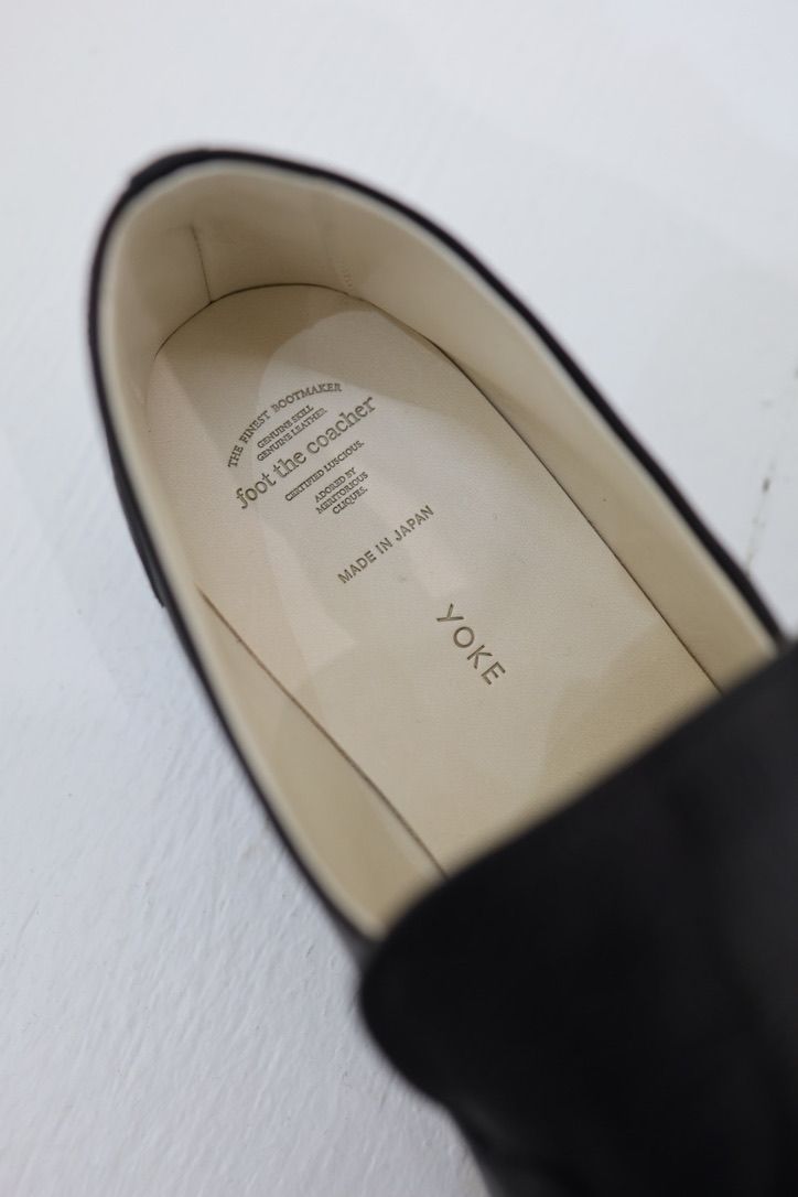 YOKE × foot the coacher The Leather Loafer(YK26SS01264A)BLACK☆3月28日(土)発売！