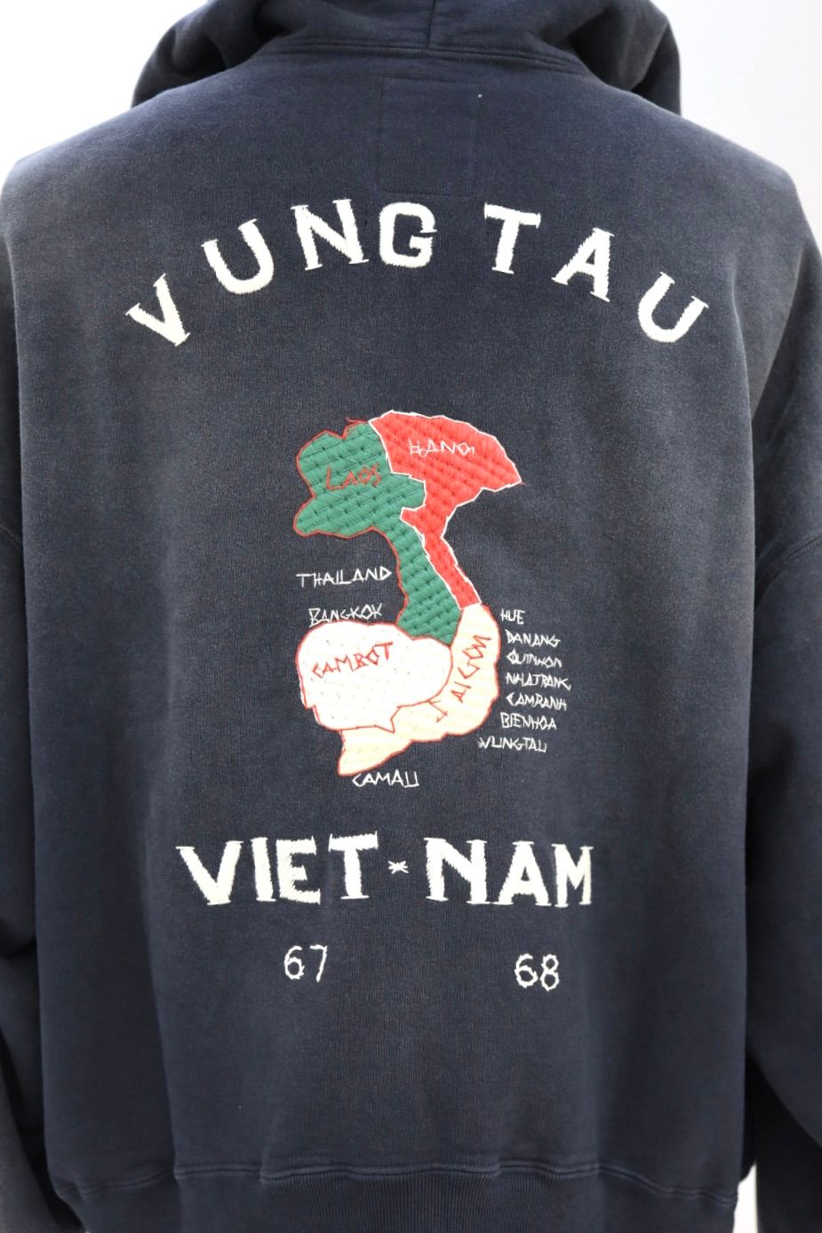 BOW WOW 26SS バウワウ VIETNAM ZIP HOODIE AGED(BW261-VZH) BLACK