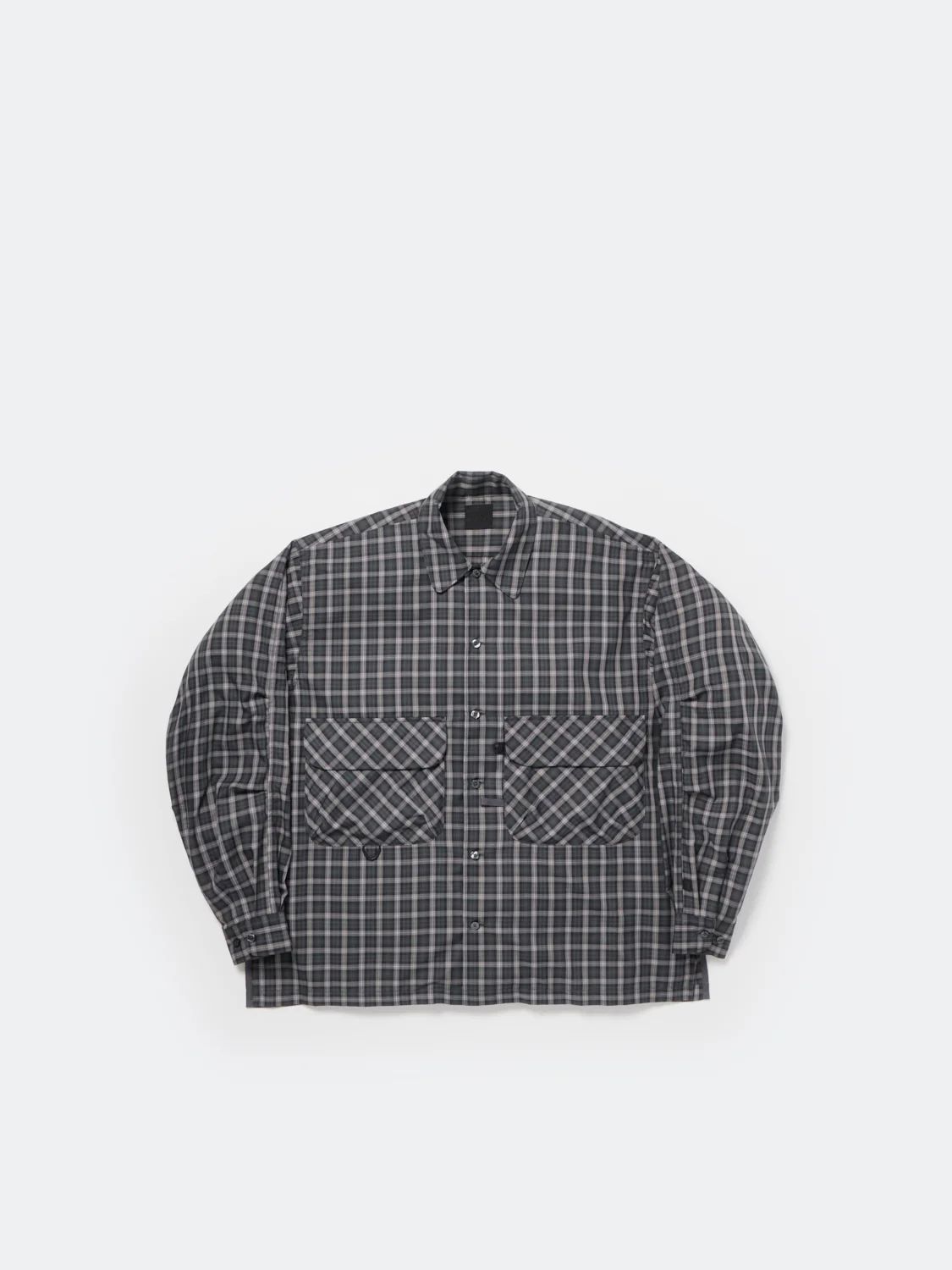 DAIWA PIER39(ダイワピア39) TECH SPORTS OPEN COLLAR SHIRT L/S GREN PLAID(BE-82026)CHARCOAL☆3月28日(土)新作発売！