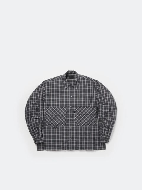 DAIWA PIER39(ダイワピア39) TECH SPORTS OPEN COLLAR SHIRT L/S GREN PLAID(BE-82026)CHARCOAL☆3月28日(土)新作発売！