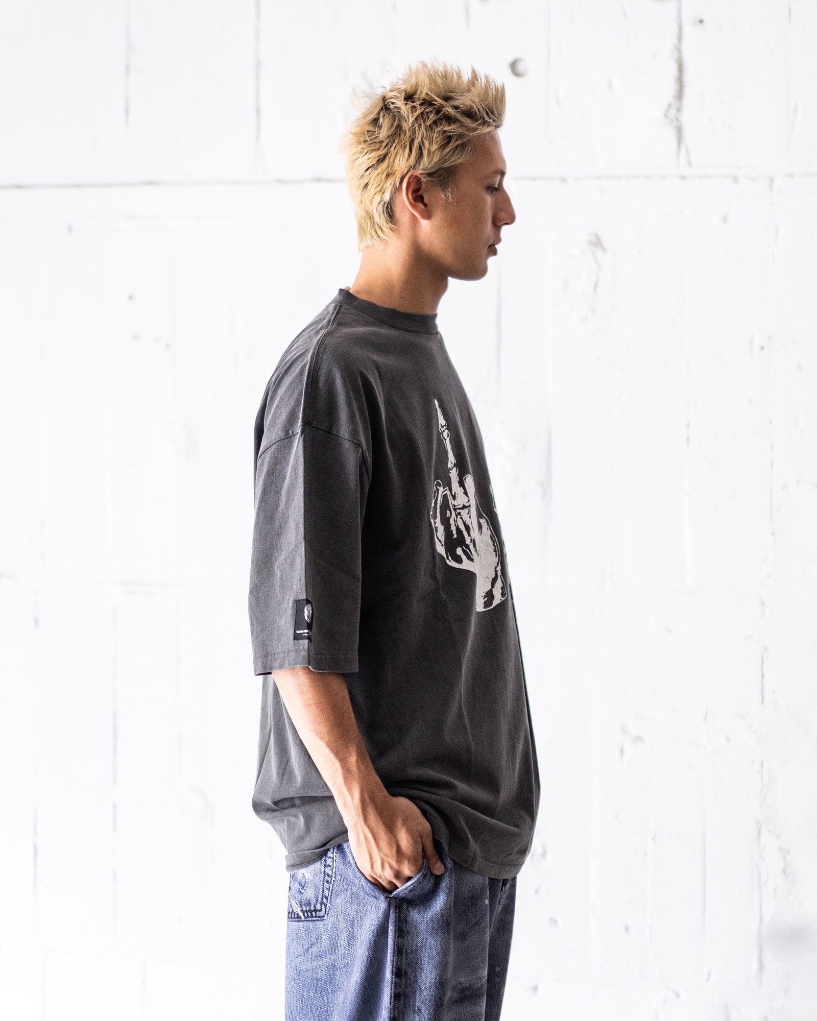 トーキングアバウト ジ アブストラクション 25AW USED PROCESSING TEE(2526AW-T-001F)BLACK☆新作発売！