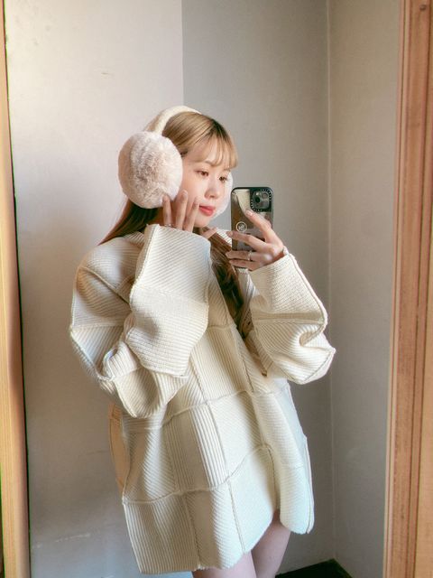 YOKE 24SS PATCHWORK RIB SWEATER style.2023.12.23