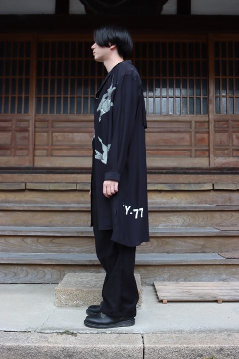Yohji Yamamoto 21AW M-ツバメ濃紺プリントB(HX-B58-412) style.2021.8.29.