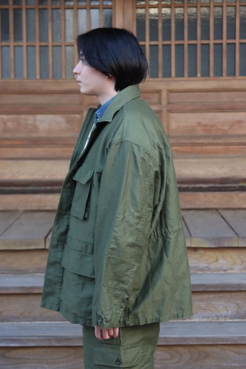 Graphpaper Cotton Linen Moleskin Military Jacket(GU221-30094) style.2022.1.29.