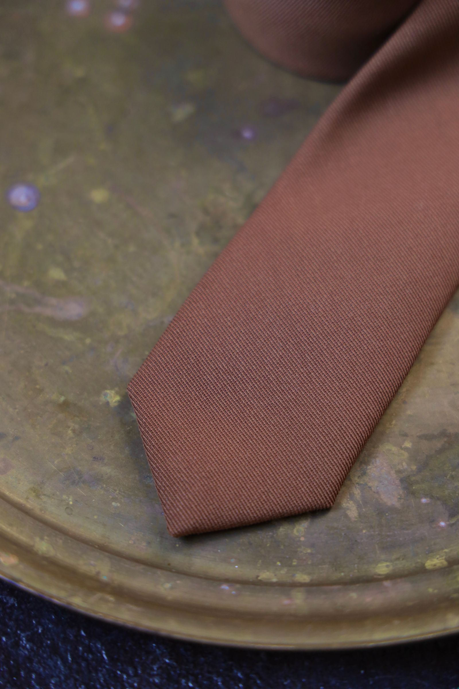 グラフペーパー 25SS Techno Wool Nylon Necktie(GU251-90252)BROWN