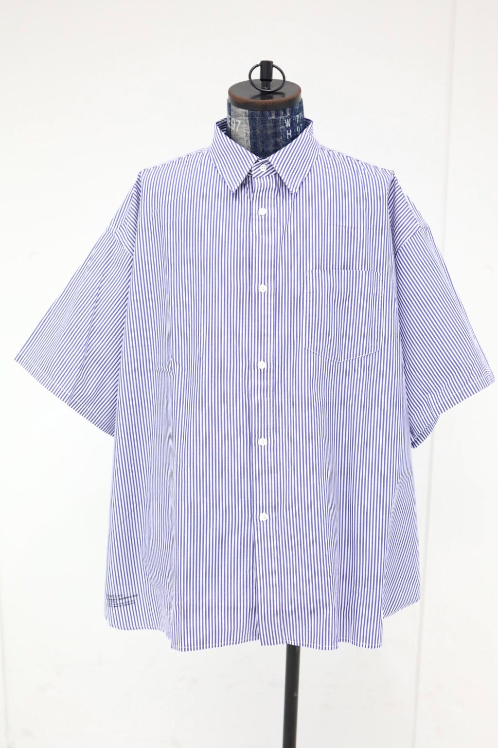フレッシュサービス  CORPORATE UNIFORM S/S SHIRT(FSC261-50103)BLUE STRIPE
