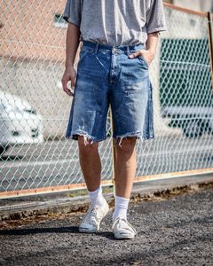 セントマイケル25SS デニムショーツ DOUBLE KNEE SHORTS(SM-HR8-0000-073)BLUE