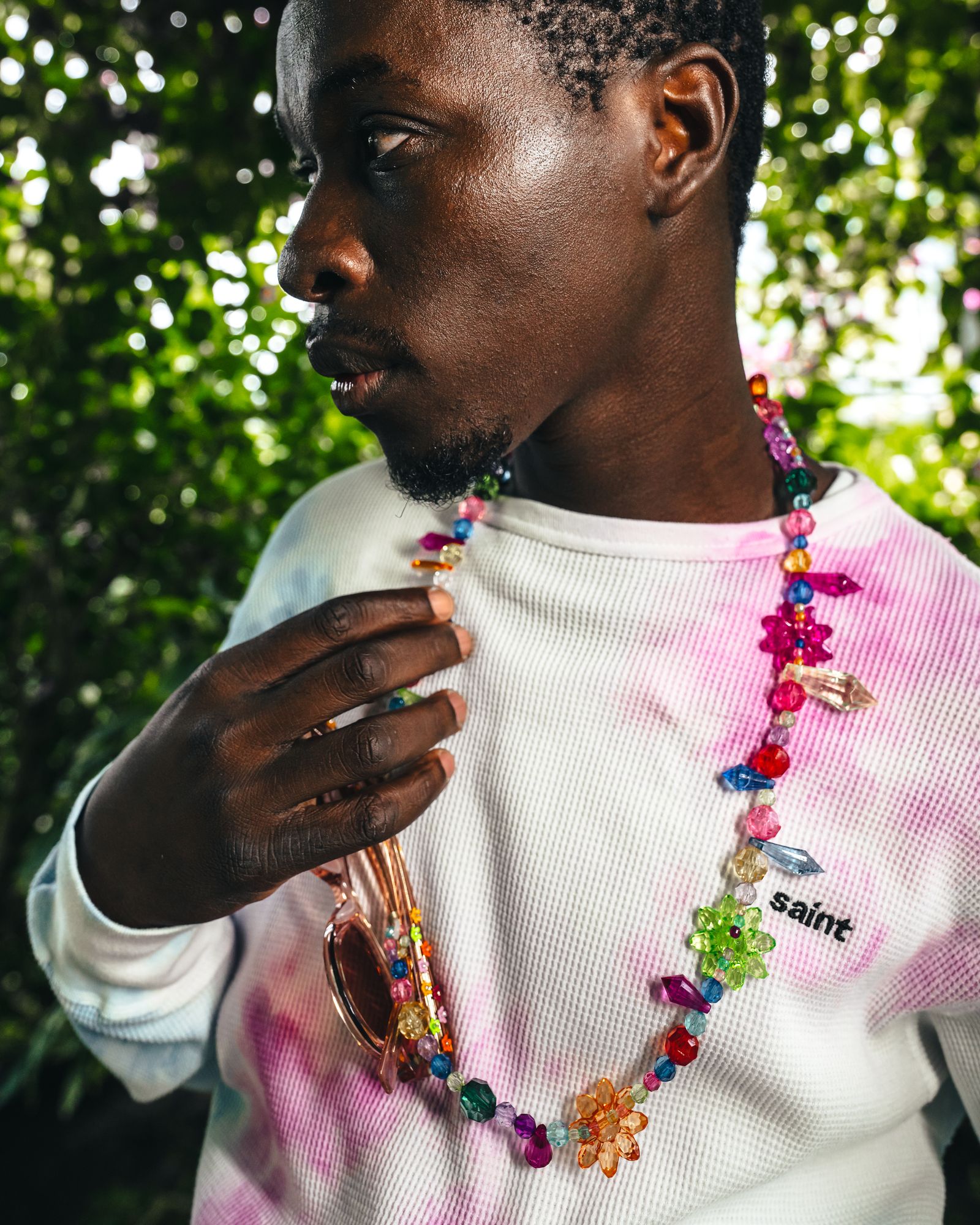 セントマイケル25SS LS THARMAL TEE(SM-HR8-0000-039)TIE DYE