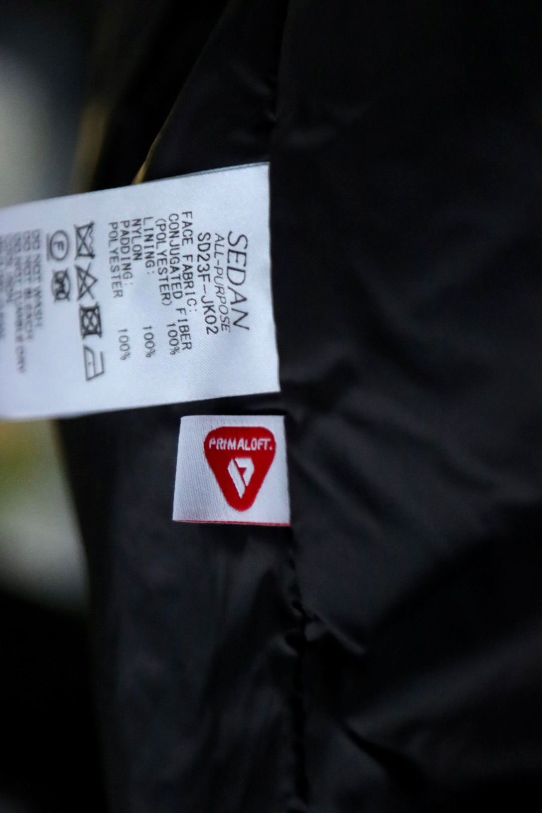 セダンオールパーパスFW23 PRIMALOFT®️Insulation Jacket (SD23F-JK02)Black☆9月9日(土)発売！