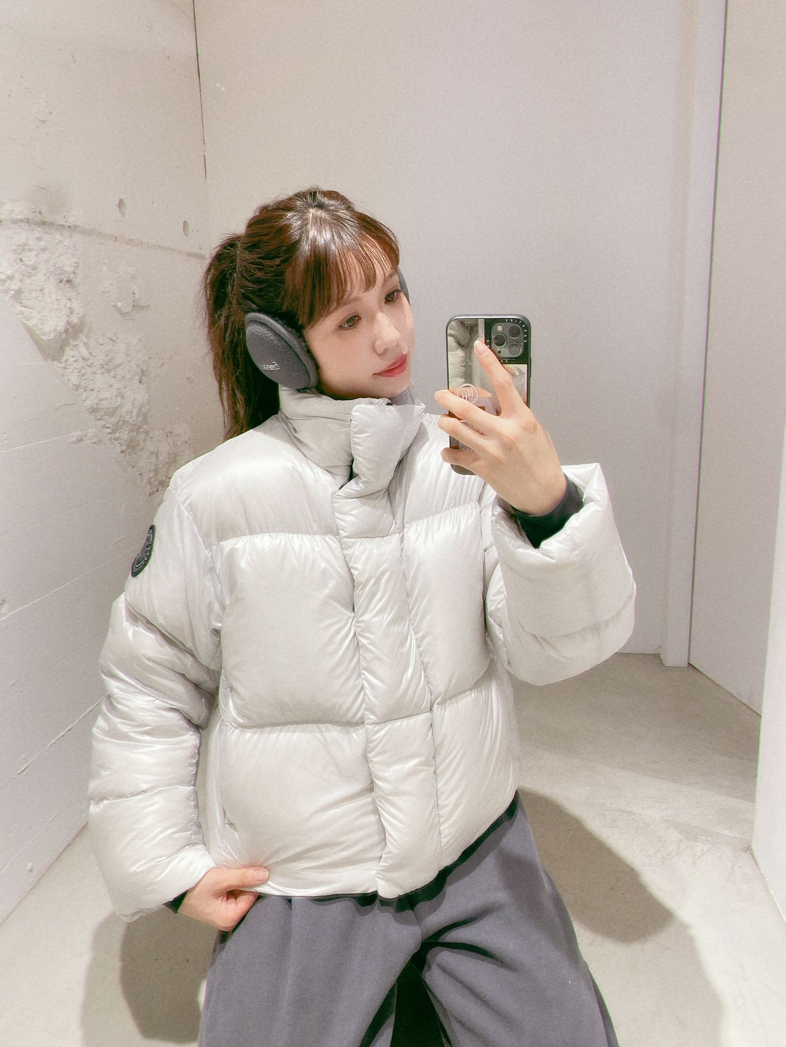 CANADA GOOSE レディース新作Cypress Cropped Puffer Black Label style.2024.10.11