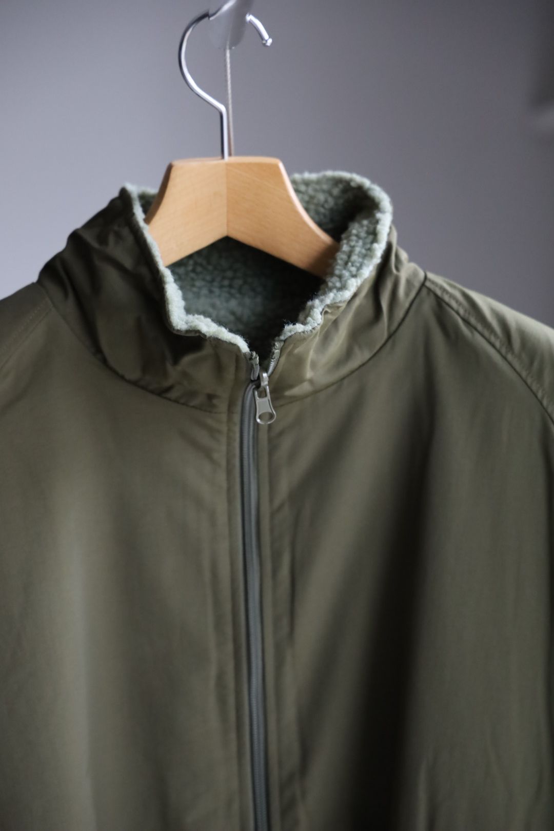 イズネスミュージック 25AW MINOT REVERSIBLE FLEECE JACKET (IMP6_24_M.I.N.O.JK01)BLACK☆新作発売！