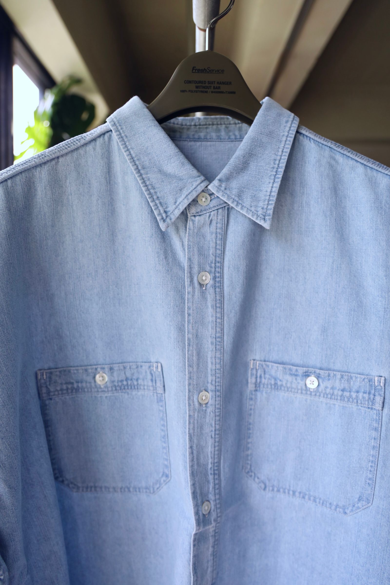 フレッシュサービス LIGHT DENIM S/S SHIRT (FSC252-50046)LIGHT FADE☆6/21(土)発売！