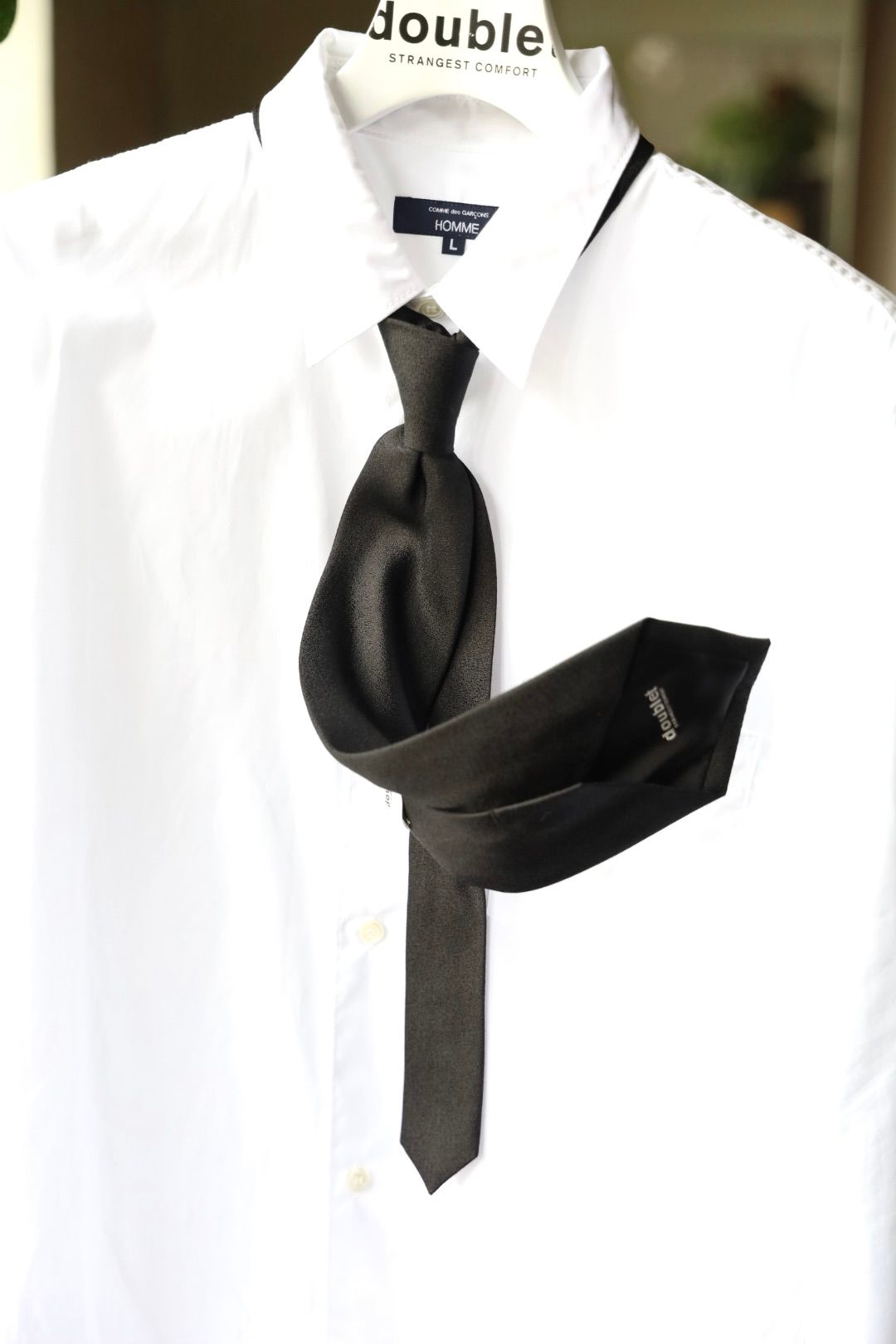doublet ダブレット26AW TSHAPE MEMORY SHIJIRA TIE (26AW37BL269)BLACK☆8月15日(土)発売！