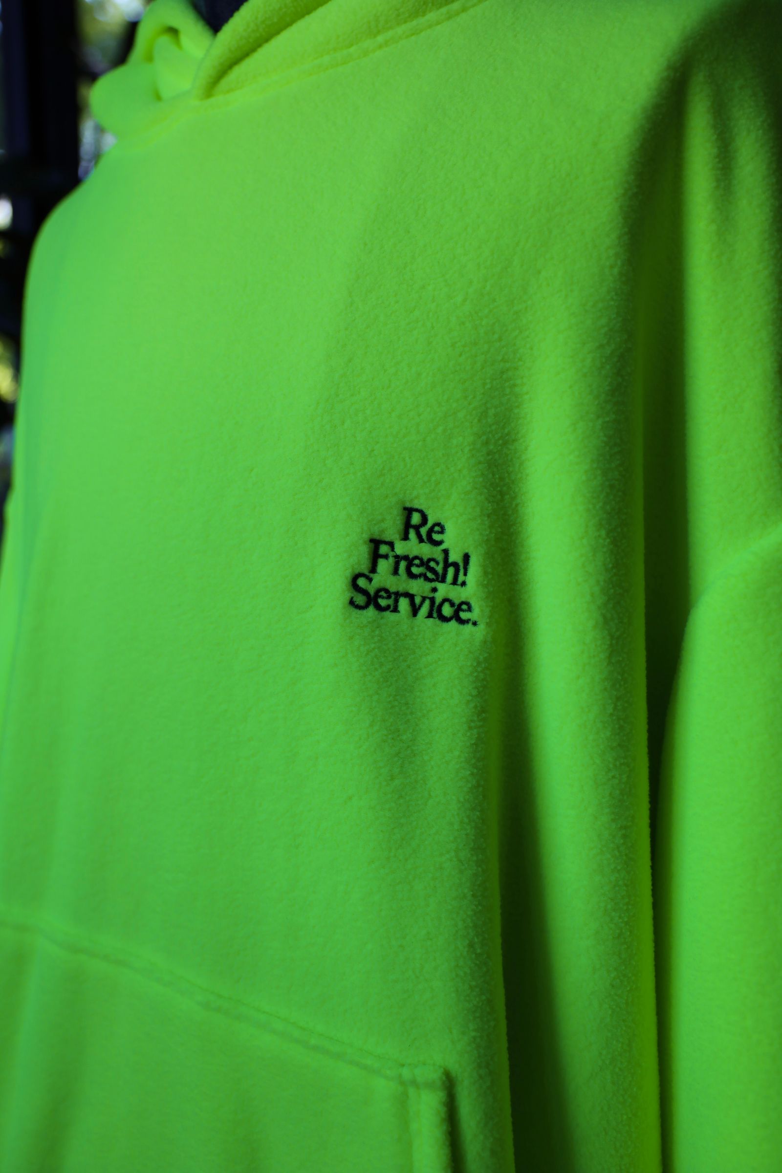 ReFresh!Service.  FLEECE SAUNA PONCHO(NEON YELLOW)★再販しました！