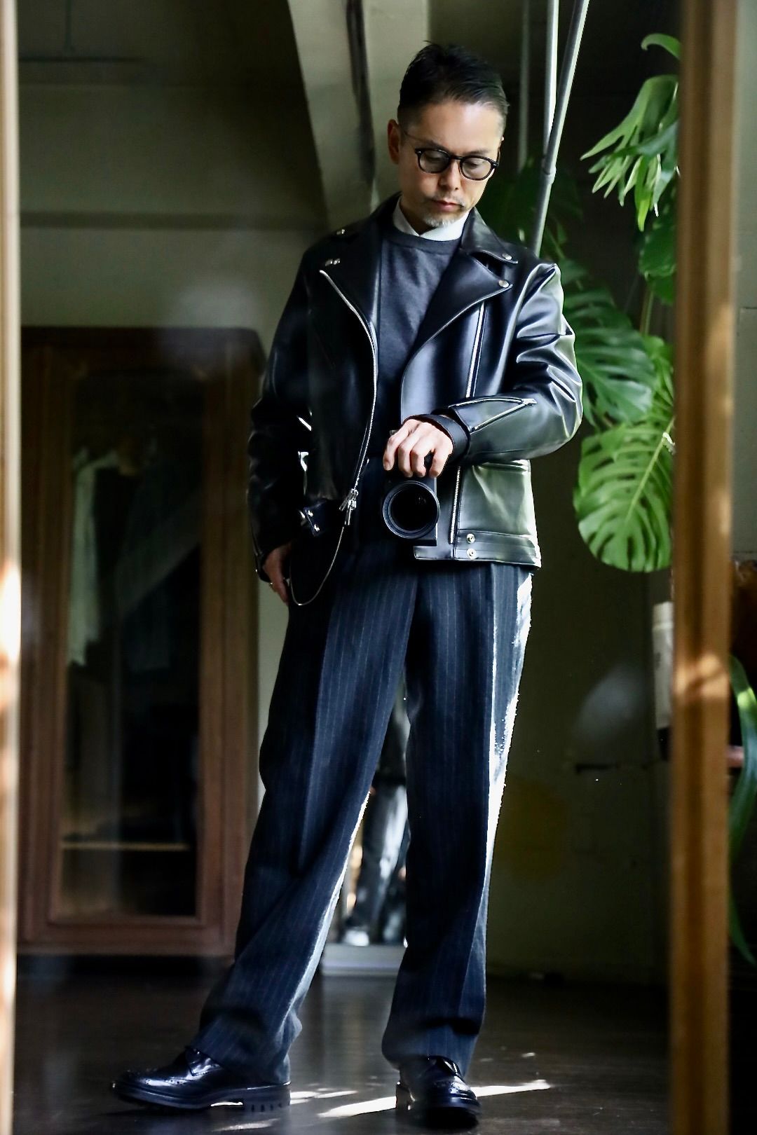 A.PRESSE Double Riders Jacketスタイル | 5439 | mark