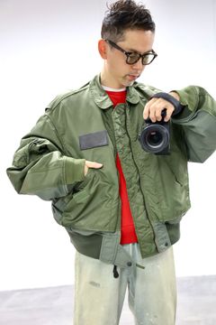 YOKE ヨーク26SS Connected Military Blouson CWU*L-2B"OLIVE"スタイル