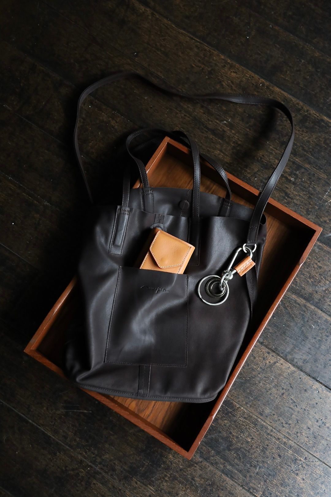 Morphee / モルフェトートバッグ 3WAY MIDIUM TOTE(LONG)DARK CHOCO☆再入荷！