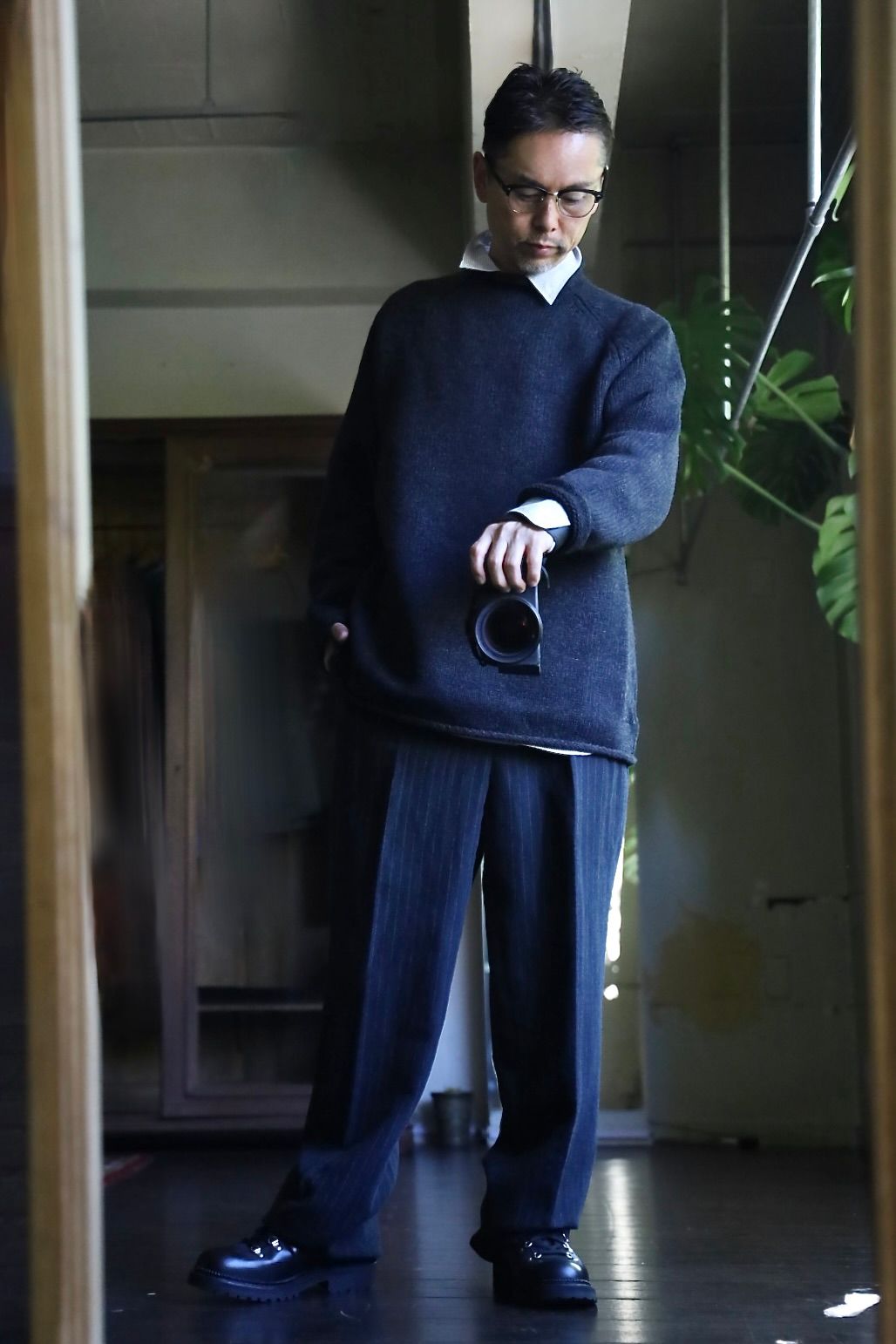 A.PRESSE Roll Neck Sweaterスタイル.2024.10.09.