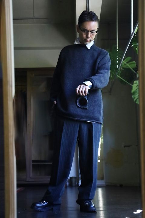A.PRESSE Roll Neck Sweaterスタイル.2024.10.09.