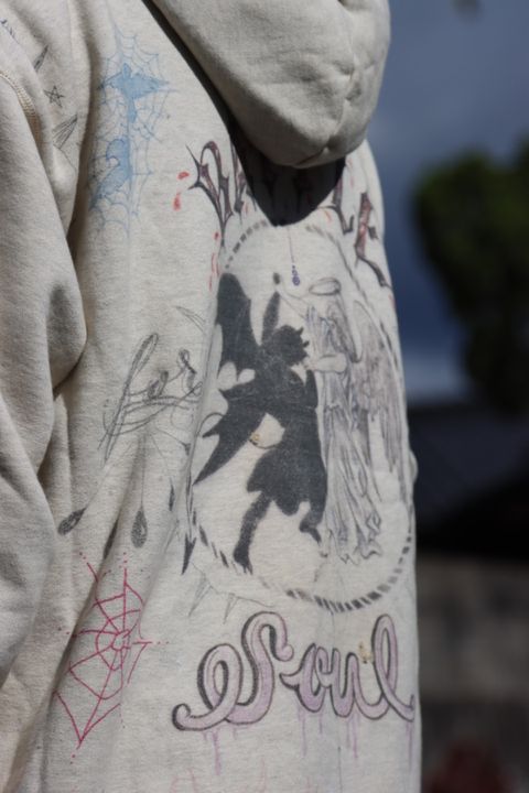 Saint Mxxxxxx × Dr.Wooコラボフーディーstyle.
