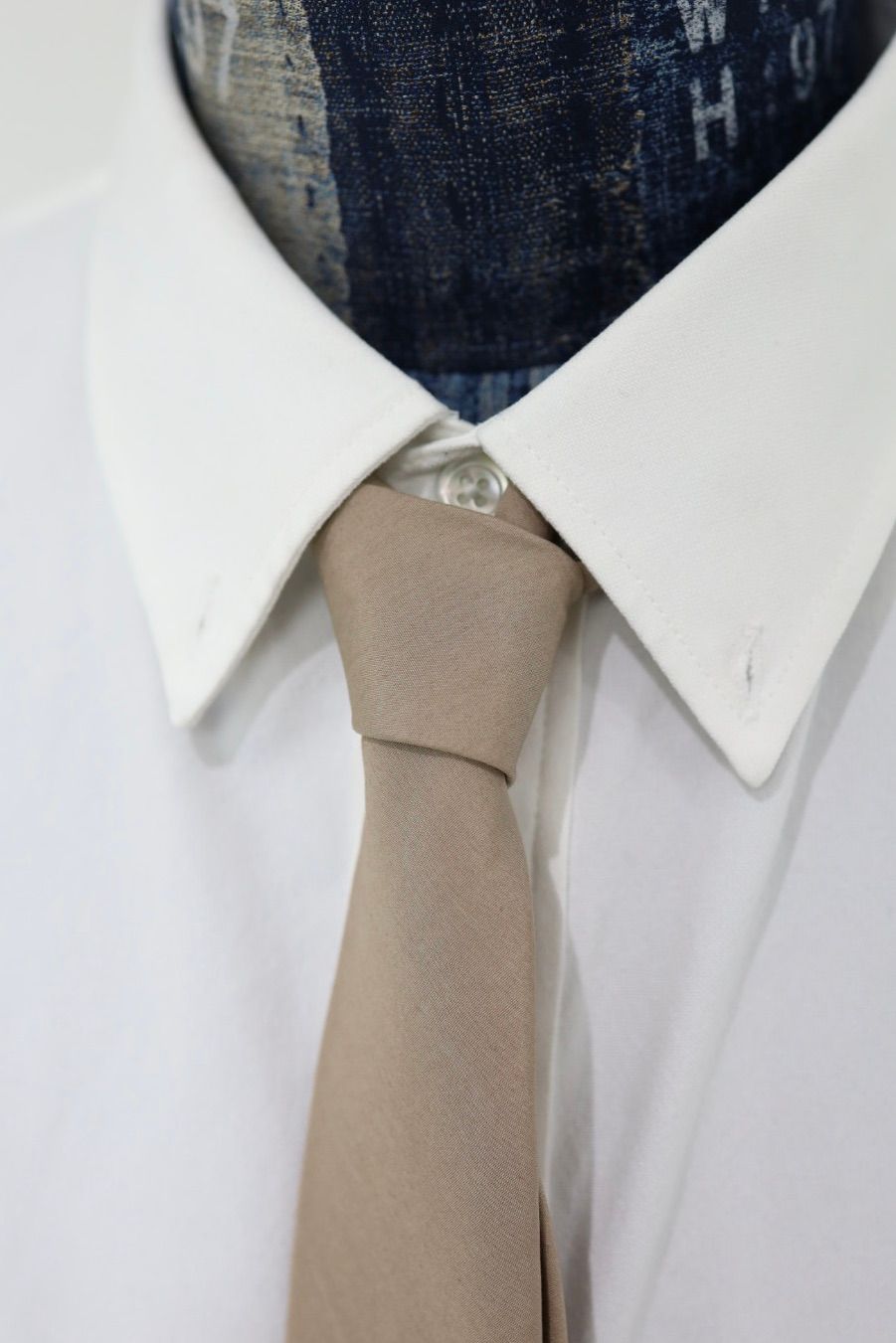 グラフペーパー 26SS ALUMO for GP Cotton Necktie(GU261-90226) TAUPE☆1月31日(土)発売！