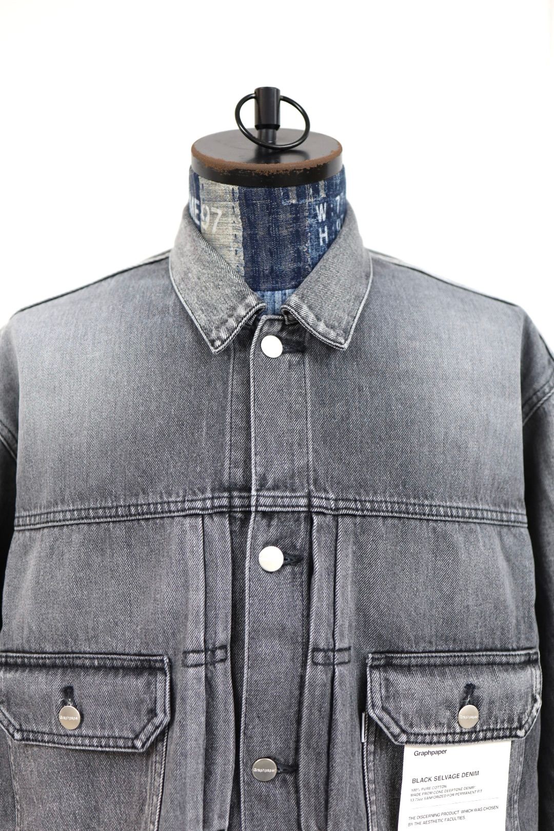 Graphpaper - グラフペーパー Selvage Denim Jacket(GU261-20054LB