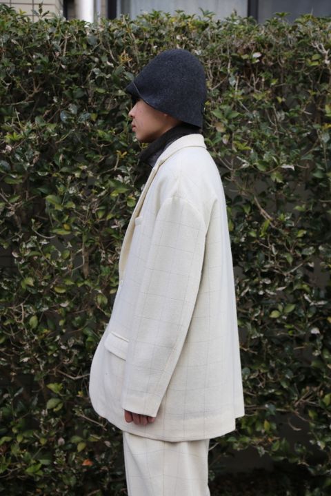 Dulcamara リフレクターツイードセットアップ"off White" style 2020.12.27.