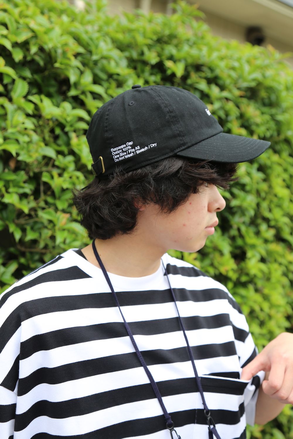 Graphpaper Border S/S Pocket Tee style. 2021.05.29.