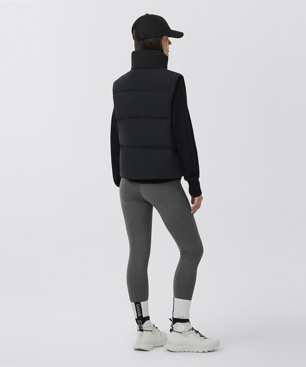 カナダグース レディース Grandview Cropped Vest Black Label(2267WB)Black☆新作発売！