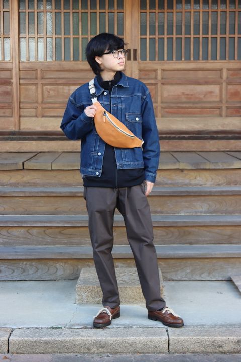 CIOTA 本藍スビンコットン13.5ozデニムGジャン(JKLM-101M-NIDBL-D) style. 2021.10.13.