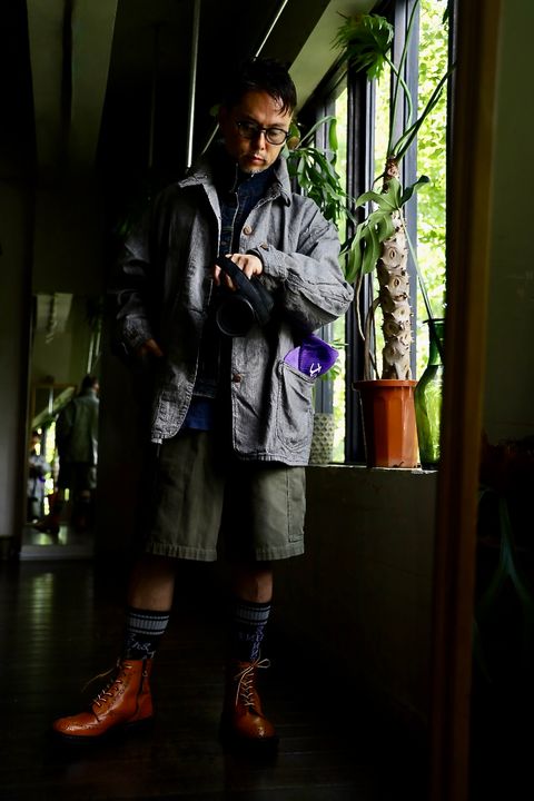 ©SAINT M×××××× ベルベルジンコラボ STRIPE BB_DENIM JKTスタイル(SIZE:L)
