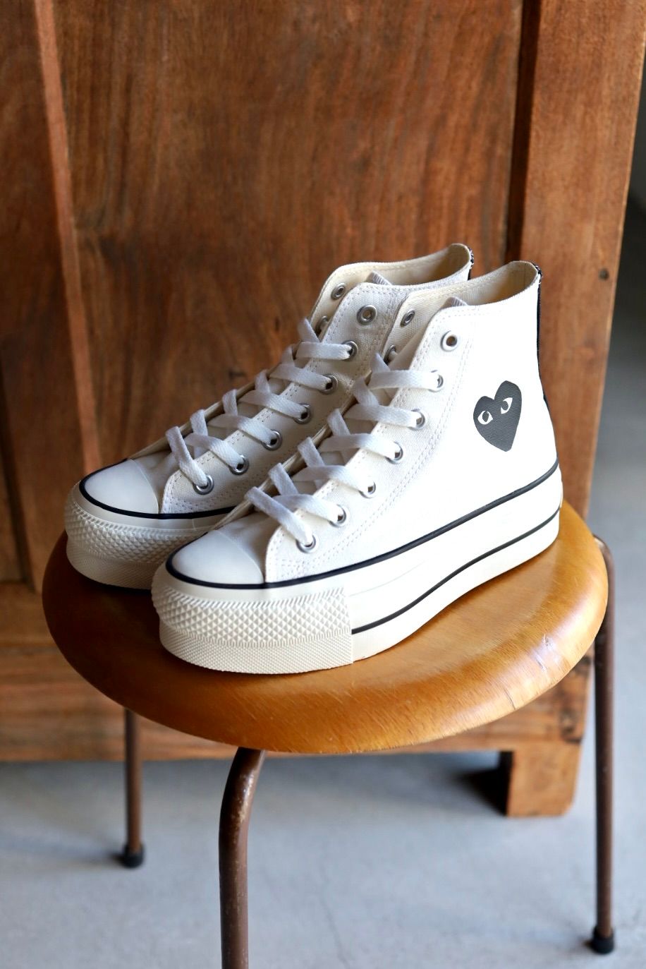 プレイコムデギャルソン PLAY CONVERSE CHUCK TAYLOR(AZ-K124-001-2)WHITE