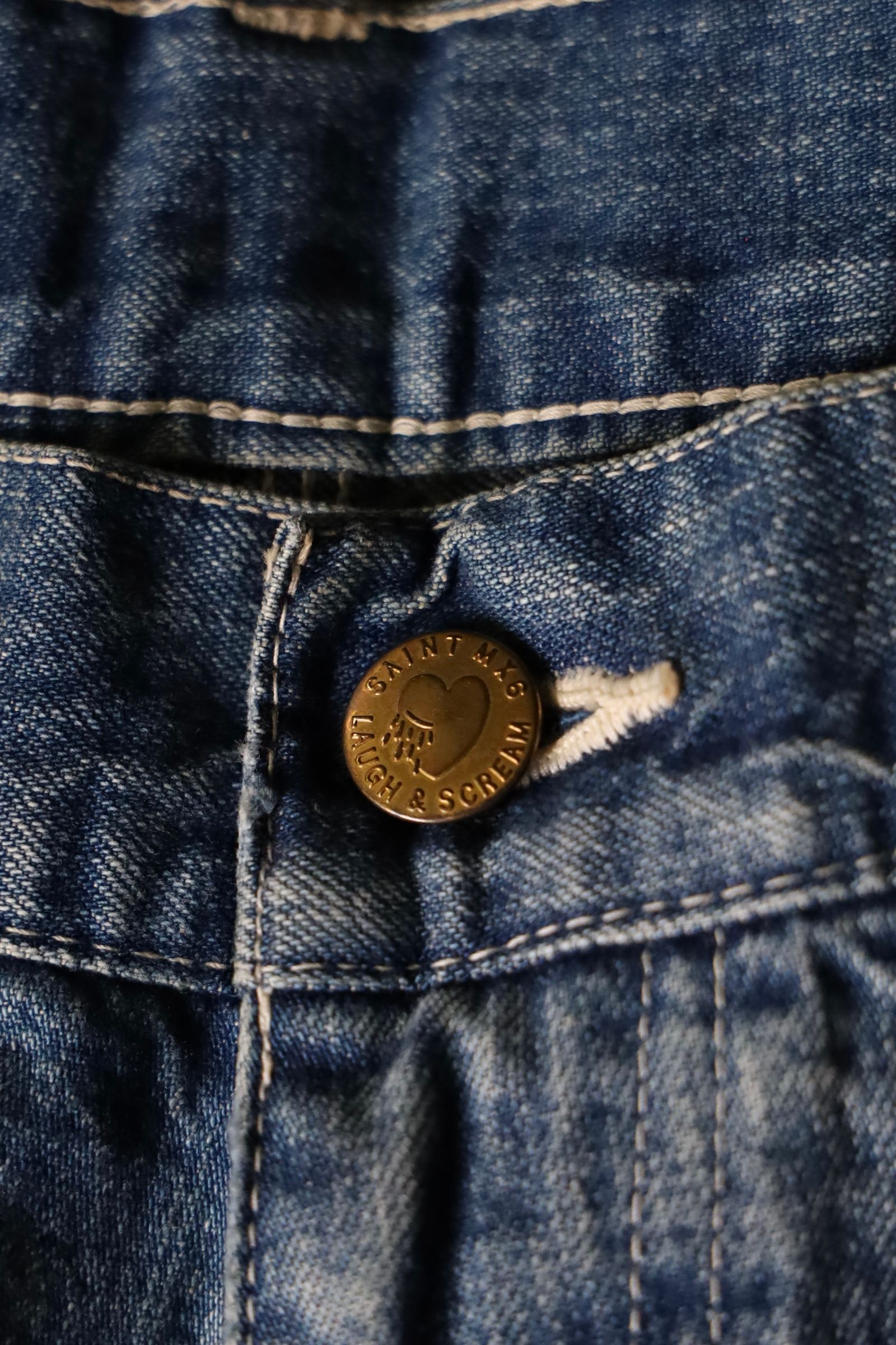 セントマイケル24AW DENIM DOUBLE KNEE (SM-YS1-0000-066)BLUE