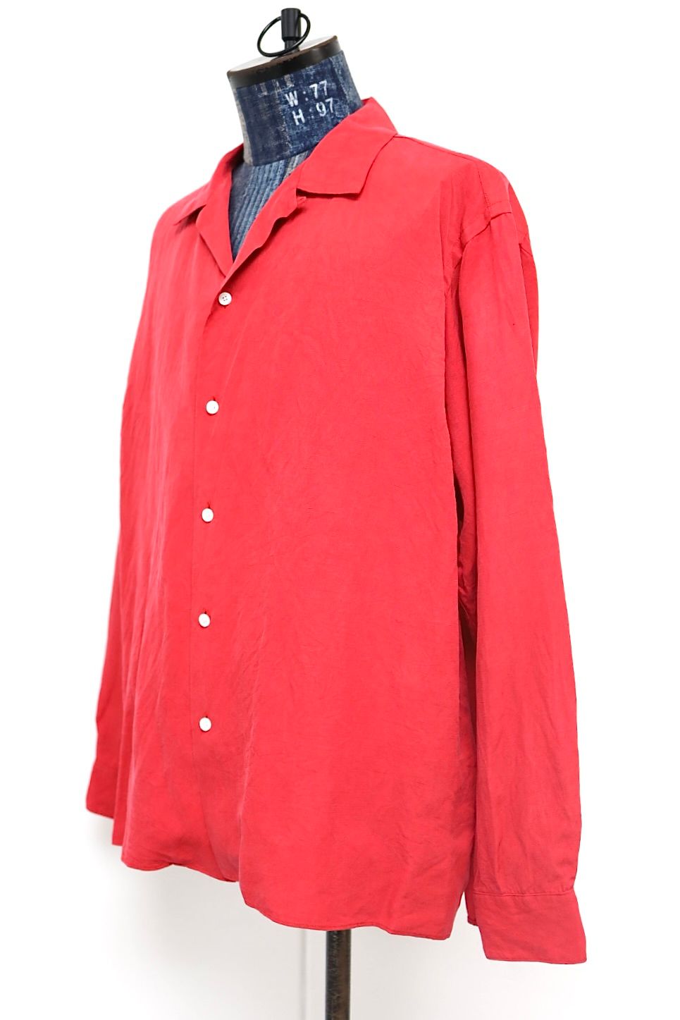 アプレッセ 2026 STYLE1  Vintage Silk Linen Open Collar Shirts(26SAP-02-08)RED☆4月11日(土)発売！