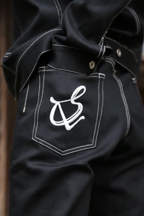 sulvam Mens slim denim jacket & Mens boots cut denim pants style 2020.12.19.
